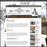 Screen shot of the Richardson Rails and Gates website.