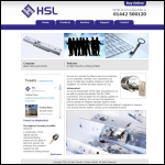 Screen shot of the High Security Locking Ltd website.