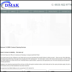 Screen shot of the DMAK Contract Cleaning Services website.