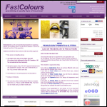 Screen shot of the Fastcolours website.
