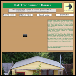 Screen shot of the Oak Tree Summer Houses website.