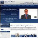 Screen shot of the Hylton-Potts Legal Consultants website.