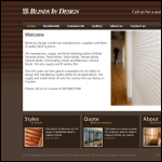 Screen shot of the Blinds By Design (London) Ltd website.