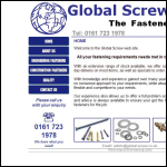 Screen shot of the Global Screw Co Ltd website.
