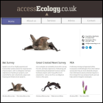 Screen shot of the Access Ecology Ltd website.