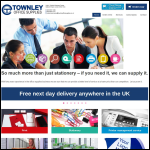 Screen shot of the Townley Office Equipment website.