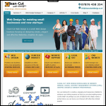 Screen shot of the Clean-cut Web Design website.