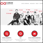 Screen shot of the Cariad Marketing Ltd website.