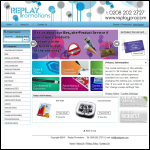 Screen shot of the Replay Promotions website.