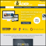Screen shot of the Soletrader Websites website.
