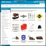 Screen shot of the A R B Ireland website.