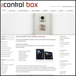 Screen shot of the Th Control Box website.