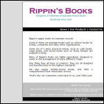 Screen shot of the Rippins Books website.