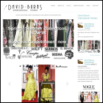 Screen shot of the David Burns International Textiles website.
