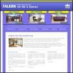 Screen shot of the Falkirk Van Hire & Removals website.