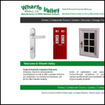 Screen shot of the Wharfe Valley Windows Ltd website.