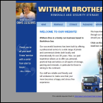 Screen shot of the Witham Brothers website.
