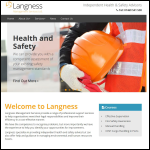 Screen shot of the Langness Management Services Ltd website.