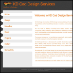 Screen shot of the Kd Cad Design Services website.