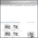 Screen shot of the Platinum Hog Roast Machines website.