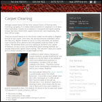 Screen shot of the UK Doctor Carpet Cleaning website.