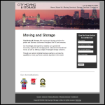 Screen shot of the City Moving & Storage Ltd website.