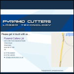 Screen shot of the Pyramid Cutters Ltd website.