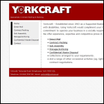 Screen shot of the Yorkcraft website.