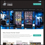 Screen shot of the Premier Vend Ltd website.