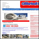 Screen shot of the Chillertech Ltd website.
