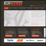 Screen shot of the Euraccess Ltd website.