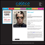 Screen shot of the Caseco Ltd website.
