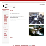 Screen shot of the Tt Precision Engineering website.