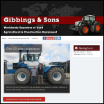 Screen shot of the Gibbings & Sons website.
