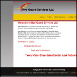 Screen shot of the Rye-guard Services Ltd website.