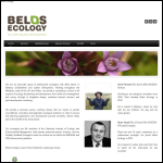 Screen shot of the Belos Ecology website.