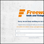 Screen shot of the Freeway Tools & Fixings website.