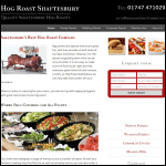 Screen shot of the Hog Roast Shaftesbury website.