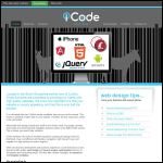 Screen shot of the iCode Solutions Ltd website.