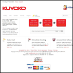 Screen shot of the Kuyoko Hosting website.