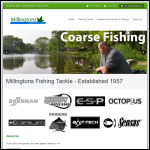 Screen shot of the Millingtons Tackle & Trophies website.