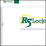 Screen shot of the Rs Locksmiths website.