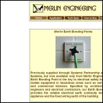 Screen shot of the Merlin Engineering website.