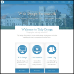 Screen shot of the Tidy Design website.