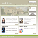 Screen shot of the Beard Mill Clinic website.