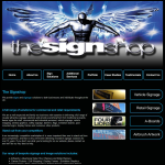 Screen shot of the The Signshop Yorkshire website.