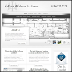 Screen shot of the KM Architects website.