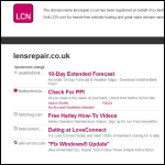 Screen shot of the True Lens Services Ltd website.