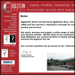 Screen shot of the Eggleston Steel Ltd website.