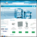 Screen shot of the Ice Machines Ireland website.